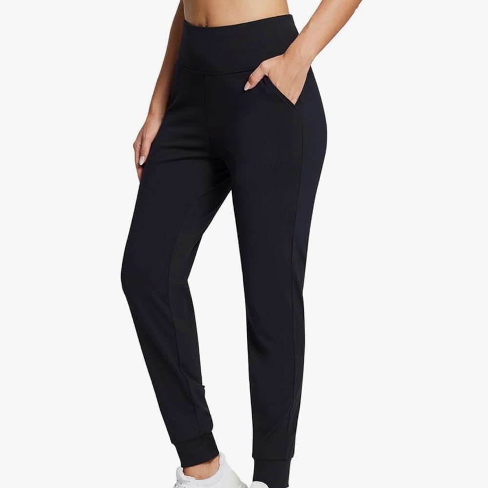 Baleaf Women's Black Track Joggers Small Fleece Lined